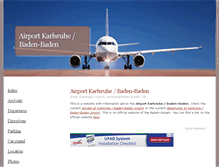 Tablet Screenshot of airport-baden-baden.com